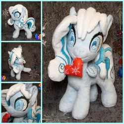 Size: 2000x2000 | Tagged: safe, artist:1stastrastudio, derpibooru import, oc, oc:snowdrop, pony, image, irl, jpeg, mouth hold, photo, plushie, solo