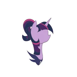 Size: 2048x2048 | Tagged: safe, artist:jess181307, derpibooru import, twilight sparkle, pony, unicorn, bust, female, horn, image, mare, no face, png, portrait, simple background, solo, white background