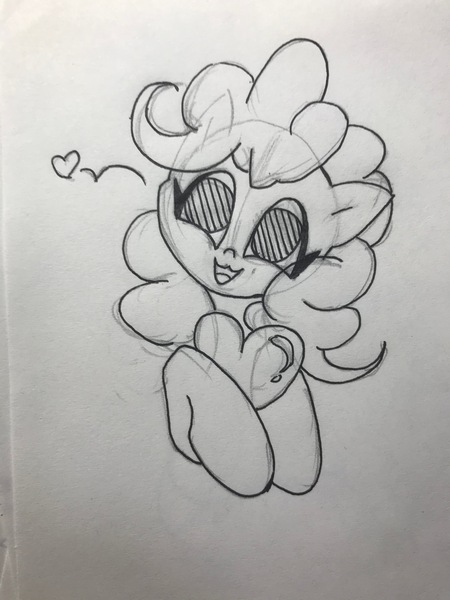 Size: 3024x4032 | Tagged: safe, artist:jess181307, derpibooru import, pinkie pie, earth pony, pony, cute, diapinkes, image, jpeg, looking at you, open mouth, open smile, pen drawing, photo, smiling, solo, traditional art