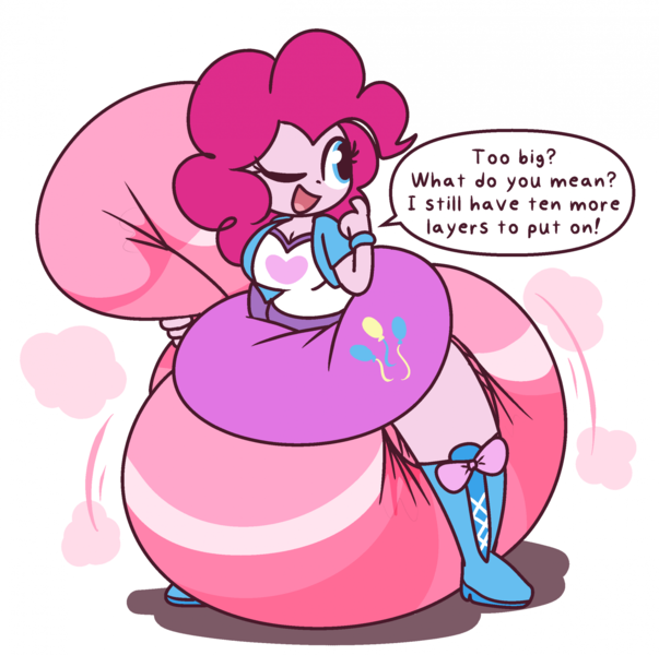 Size: 1925x1914 | Tagged: questionable, artist:shslsadcat, derpibooru import, pinkie pie, human, equestria girls, g4, diaper, diaper fetish, fetish, humanized, image, impossibly large diaper, non-baby in diaper, png, solo