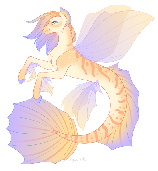 Size: 3000x3250 | Tagged: safe, artist:squishkitti, derpibooru import, oc, seapony (g4), image, interspecies offspring, offspring, parent:prince blueblood, parent:queen novo, png, simple background, solo, transparent background