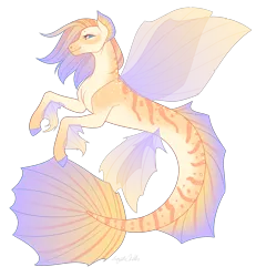 Size: 3000x3250 | Tagged: safe, artist:squishkitti, derpibooru import, oc, seapony (g4), image, interspecies offspring, offspring, parent:prince blueblood, parent:queen novo, png, simple background, solo, transparent background