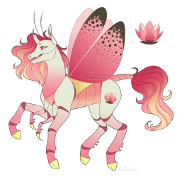 Size: 2900x2900 | Tagged: safe, artist:squishkitti, derpibooru import, oc, changepony, hybrid, female, image, interspecies offspring, offspring, parent:princess cadance, parent:thorax, png, simple background, solo, transparent background