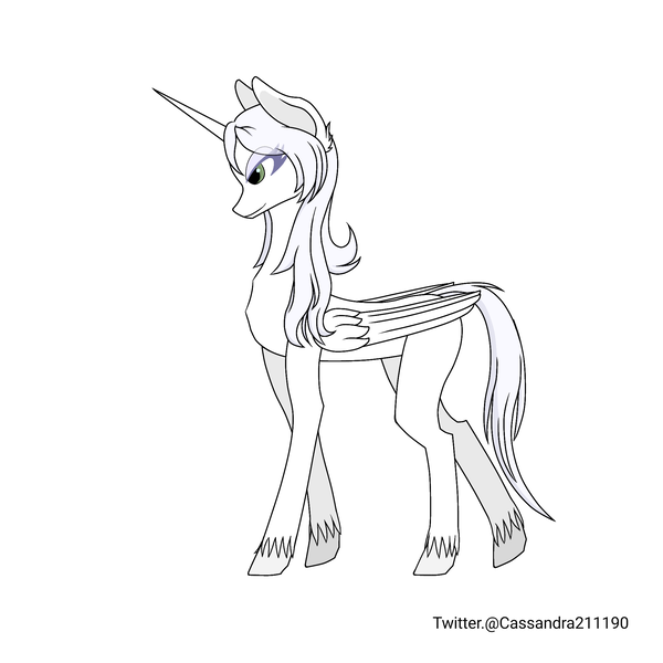 Size: 2000x2000 | Tagged: safe, artist:cassandra211190, derpibooru import, oc, oc:κασσάνδρα, alicorn, pony, alicorn oc, horn, image, png, wings