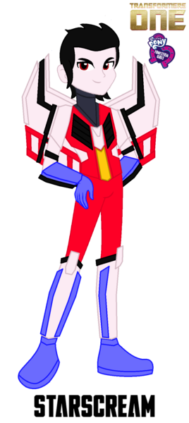 Size: 836x1872 | Tagged: safe, artist:robertsonskywa1, derpibooru import, equestria girls, g4, decepticon, equestria girls-ified, image, male, photo, png, simple background, solo, starscream, transformers, transformers one, transparent background, wings