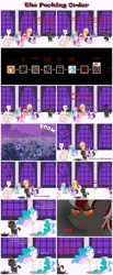 Size: 6000x14500 | Tagged: safe, artist:cranberry-tofu, derpibooru import, applejack, fluttershy, pinkie pie, princess celestia, rainbow dash, rarity, twilight sparkle, oc, oc:squeaky pitch, pony, absurd resolution, image, mane six, png, pointy ponies