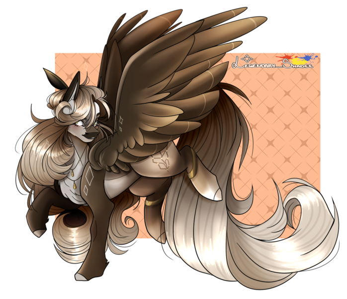 Size: 1330x1144 | Tagged: safe, artist:legendaryshadee, derpibooru import, oc, oc:mrochina, pegasus, pony, female, image, mare, png, solo