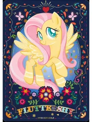 Size: 1080x1440 | Tagged: safe, derpibooru import, official, fluttershy, pony, series:卡游辉月六, g4, card, english, female, image, jpeg, kayou, merchandise, solo, text, trading card