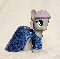 Size: 1386x1368 | Tagged: safe, artist:sanadaookmai, derpibooru import, maud pie, pony, clothes, craft, dress, gala dress, image, irl, jpeg, photo, solo, toy