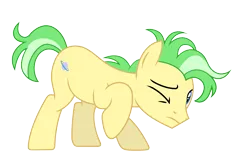 Size: 4015x2617 | Tagged: safe, artist:moonlightthegriffon, derpibooru import, earth pony, pony, background pony, base used, cowering, image, las pegasus resident, male, nervous, one eye closed, png, raised hoof, saturn (g4), simple background, stallion, transparent background