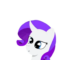 Size: 3072x3072 | Tagged: safe, artist:trrrebleee, derpibooru import, rarity, unicorn, g4, bust, curved horn, drawing, horn, image, painting, png, portrait, simple background, smiling, solo, white background