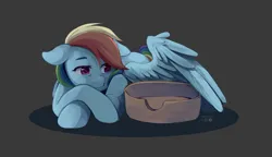 Size: 2160x1248 | Tagged: safe, artist:applesartt, derpibooru import, rainbow dash, pegasus, pony, g4, female, floppy ears, image, jpeg, lying down, mare, solo, wings