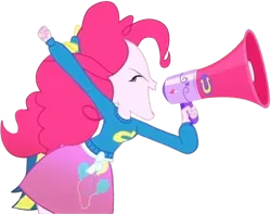 Size: 3202x2520 | Tagged: safe, derpibooru import, editor:homersimpson1983, pinkie pie, human, equestria girls, g4, female, image, megaphone, png, solo, wondercolt ears, wondercolts, wondercolts uniform