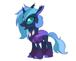 Size: 1182x951 | Tagged: safe, artist:cookie-ruby, derpibooru import, oc, oc:circe, unofficial characters only, changedling, changeling, changepony, hybrid, base used, changedling oc, changeling oc, chrysaluna child, image, interspecies offspring, magical lesbian spawn, next generation, offspring, parent:princess luna, parent:queen chrysalis, parents:chrysaluna, png, ponysona, simple background, solo, transparent background