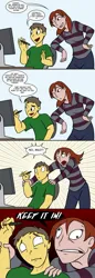 Size: 675x1953 | Tagged: safe, artist:didj, derpibooru import, edit, screencap, human, animation error, animator, behind the scenes, comic, computer, drawing, image, implied derpy, jpeg, lauren faust, origin story