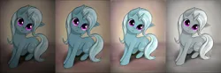 Size: 6000x1999 | Tagged: safe, artist:zetamad, derpibooru import, trixie, pony, unicorn, g4, chest fluff, cute, diatrixes, female, head tilt, hoof fluff, horn, image, jpeg, looking at you, mare, open mouth, solo