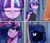 Size: 3500x3000 | Tagged: safe, artist:shadowreindeer, derpibooru import, princess luna, starlight glimmer, twilight sparkle, twilight sparkle (alicorn), alicorn, pony, unicorn, g4, butt, canvas, clothes, comic, crossover, curtains, cutie mark, detroit: become human, dock, ethereal mane, eyebrows visible through hair, eyelashes, eyes closed, female, glowing horn, horn, image, indoors, jpeg, levitation, magic, mare, markus, meme, paint, paintbrush, painting, plot, shirt, signature, starry mane, telekinesis, text, tongue out