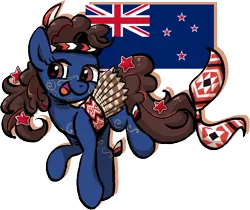 Size: 1385x1161 | Tagged: safe, artist:brella, derpibooru import, oc, ponified, earth pony, pony, image, nation ponies, national flag, new zealand, png, simple background, solo, transparent background