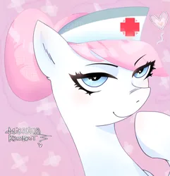 Size: 2795x2904 | Tagged: safe, artist:miranda_17, derpibooru import, nurse redheart, earth pony, pony, g4, cute, digital art, doctor, duo, female, image, lineart, mare, my little pony, png, redhead, simple background, solo