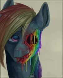 Size: 2500x3100 | Tagged: grimdark, artist:afialtis, derpibooru import, rainbow dash, pegasus, pony, g4, empty eye socket, female, image, mare, png