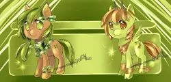 Size: 2500x1200 | Tagged: safe, artist:aquagalaxy, derpibooru import, oc, unofficial characters only, earth pony, pegasus, pony, image, png