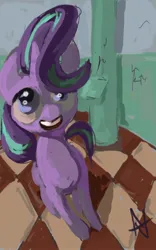 Size: 1200x1920 | Tagged: safe, artist:alexandrvirus, derpibooru import, starlight glimmer, pony, unicorn, g4, female, fisheye lens, horn, image, jpeg, mare, solo