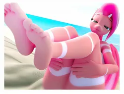 Size: 1280x972 | Tagged: suggestive, artist:fallenponiesproduction, ponerpics import, oc, unofficial characters only, anthro, 3d, breasts, feet, female, fetish, foot fetish, foot focus, image, jpeg, solo, toes