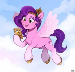 Size: 2590x2500 | Tagged: safe, artist:birdoffnorth, derpibooru import, pipp petals, pegasus, pony, g5, image, phone, png, solo