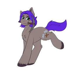 Size: 2000x2000 | Tagged: safe, artist:decemberbreeze, derpibooru import, oc, oc:coaldust, unofficial characters only, earth pony, pony, commission, commissioner:legionofblues, cutie mark, female, image, larger female, mare, mare oc, pickaxe, png, size difference