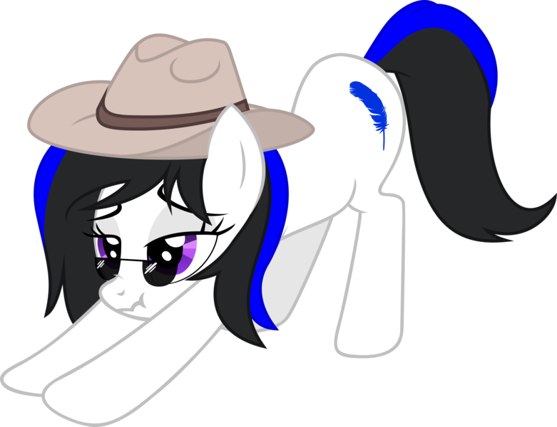 Size: 7350x5646 | Tagged: safe, artist:firlin123, oc, oc:blueoriginpone, unofficial characters only, earth pony, pony, absurd resolution, female, hat, image, iwtcird, mare, meme, simple background, solo, sunglasses, svg, transparent background, vector