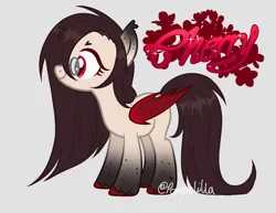 Size: 1252x966 | Tagged: safe, artist:pompolilla, derpibooru import, oc, oc:cherry, bat pony, pony, female, glasses, image, mare, png, simple background, solo