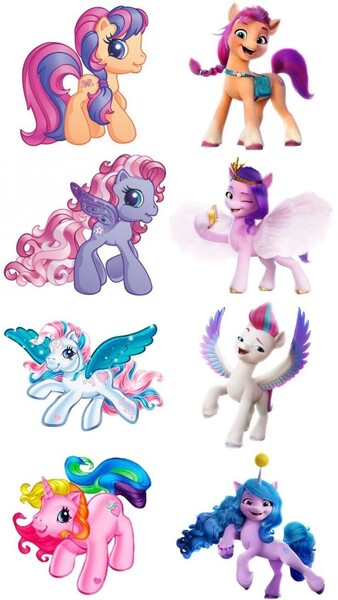 Size: 736x1308 | Tagged: artist needed, safe, derpibooru import, edit, izzy moonbow, pipp petals, rarity (g3), scootaloo (g3), star catcher, starsong, sunny starscout, zipp storm, earth pony, pegasus, pony, unicorn, g3, g5, adorapipp, adorazipp, ball, blue hair, blue mane, blue tail, blue wings, braid, catcherbetes, colored wings, colored wingtips, comparison, crown, cute, female, fluffy, fluffy wings, flying, g3 cutealoo, g3 raribetes, g3 rarity and her heroine from g5, g3 scootaloo and her heroine g5, g3.5, group, hoof heart, horn, image, izzybetes, jewelry, jpeg, jumping, looking at you, mobile phone, multicolored hair, multicolored mane, multicolored tail, multicolored wings, one eye closed, open mouth, open smile, phone, pink hair, pink mane, pink tail, pinterest, purple coat, purple hair, purple mane, purple tail, raised hoof, raised leg, redactor needed, regalia, simple background, smiling, smiling at you, smirk, spread wings, standing, star catcher and her heroine from g5, starsawwwng, starsong and her heroine from g5, sunny's bag, sunnybetes, tail, tail wag, tennis ball, underhoof, walking, wall of tags, white background, white coat, white wings, wings, wink