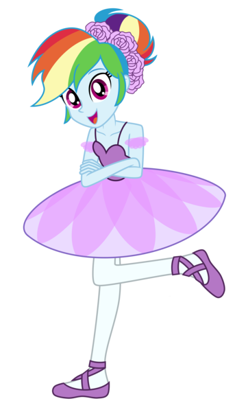 Size: 5814x10158 | Tagged: safe, artist:emeraldblast63, derpibooru import, rainbow dash, equestria girls, g4, ballerina, commission, image, png, simple background, transparent background