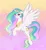 Size: 3108x3356 | Tagged: safe, artist:confetticakez, derpibooru import, princess celestia, alicorn, pony, g4, crown, ethereal mane, ethereal tail, female, floppy ears, flying, high res, image, jewelry, jpeg, mare, regalia, signature, smiling, solo, spread wings, tail, wings