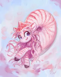 Size: 768x960 | Tagged: safe, artist:assasinmonkey, derpibooru import, oc, oc:nautila, unofficial characters only, nautilus, nautilus pony, original species, pony, sea pony, bubble, clam, coral, crepuscular rays, digital painting, eyes on the prize, eyeshadow, female, image, makeup, mare, ocean, pearl, png, seaweed, solo, sunlight, swimming, tentacles, underwater, water