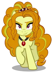 Size: 3430x4808 | Tagged: safe, artist:dragonmaster137, derpibooru import, adagio dazzle, ponified, earth pony, pony, equestria girls, g4, disguise, disguised siren, earth pony adagio dazzle, equestria girls ponified, female, gem, image, looking at you, my little pony equestria girls: rainbow rocks, png, raised hoof, show accurate, simple background, siren gem, smiling, smirk, solo, transparent background, vector