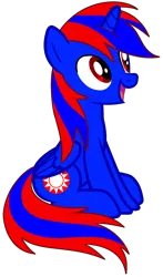 Size: 1120x1906 | Tagged: safe, artist:stephen-fisher, derpibooru import, oc, oc:stephen (stephen-fisher), unofficial characters only, alicorn, pony, g4, alicorn oc, horn, image, male, png, simple background, sitting, solo, transparent background, vector, wings