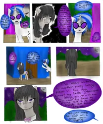 Size: 1000x1200 | Tagged: safe, artist:hewhoerasesmost, derpibooru import, octavia melody, vinyl scratch, earth pony, unicorn, comic:beethoven virus, g4, beethoven virus, comic, female, horn, image, lesbian, png, scratchtavia, shipping, speech bubble