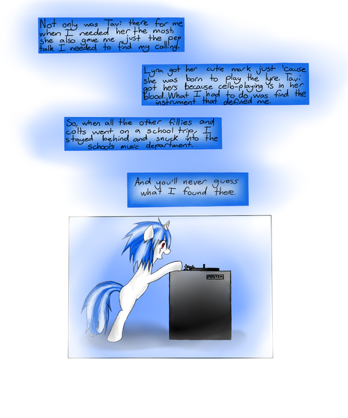 Size: 1000x1200 | Tagged: safe, artist:hewhoerasesmost, derpibooru import, octavia melody, vinyl scratch, earth pony, unicorn, comic:beethoven virus, g4, comic, female, horn, image, lesbian, png, scratchtavia, shipping, speech bubble