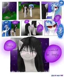 Size: 1000x1200 | Tagged: safe, artist:hewhoerasesmost, derpibooru import, octavia melody, vinyl scratch, earth pony, unicorn, comic:beethoven virus, g4, comic, female, horn, image, lesbian, png, scratchtavia, shipping, speech bubble