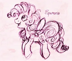 Size: 2612x2217 | Tagged: safe, artist:equmoria, derpibooru import, pinkie pie, pegasus, pony, g5 concept leaks, image, jpeg, pegasus pinkie pie, pinkie pie (g5 concept leak), race swap, sketch, traditional art