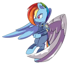 Size: 2505x2289 | Tagged: safe, artist:dusthiel, derpibooru import, rainbow dash, pony, g4, the cutie re-mark, alternate timeline, apocalypse dash, crystal war timeline, female, image, mare, my little pony, png, scar, simple background, solo, torn ear, transparent background