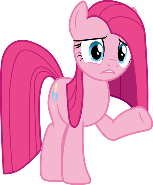 Size: 3000x3620 | Tagged: safe, artist:cloudy glow, derpibooru import, pinkie pie, earth pony, pony, g4, female, image, mare, pinkamena diane pie, png, sad, simple background, solo, transparent background, vector