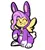 Size: 1221x1356 | Tagged: safe, artist:zutcha, derpibooru import, fluttershy, pegasus, pony, animal costume, bucktooth, bunny costume, bunny ears, clothes, costume, cute, eyes closed, face paint, female, image, makeup, mare, png, raised hoof, shyabetes, simple background, sitting, smiling, solo, spread wings, whiskers, white background, wings