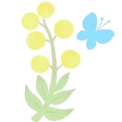 Size: 1024x1024 | Tagged: safe, artist:mosssong, derpibooru import, forsythia, butterfly, insect, g4, cutie mark, flower, free to use, image, png, simple background, transparent background