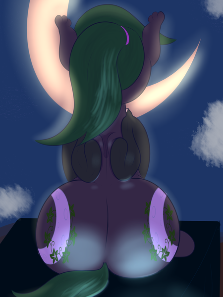 Size: 1800x2400 | Tagged: safe, artist:cosmonaut, derpibooru import, oc, oc:ivy, unofficial characters only, bat pony, pony, both cutie marks, butt, female, image, plot, png, solo, wide hips