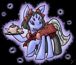 Size: 2295x1943 | Tagged: safe, artist:zutcha, derpibooru import, ponified, monster pony, original species, pony, spider, spiderpony, image, muffet, png, solo, undertale