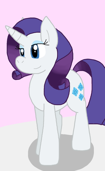 Size: 700x1142 | Tagged: safe, artist:cmara, derpibooru import, rarity, pony, unicorn, g4, female, horn, image, png, solo