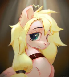 Size: 1895x2114 | Tagged: safe, artist:rvsd, derpibooru import, oc, unofficial characters only, pegasus, pony, bust, choker, commission, crepuscular rays, ear piercing, earring, female, hair tie, image, jewelry, looking at you, mare, piercing, png, solo