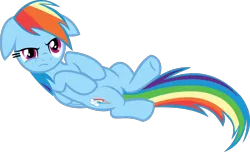 Size: 1556x943 | Tagged: safe, artist:retroponybro, derpibooru import, rainbow dash, pony, g4, base used, female, floppy ears, full body, image, inkscape, lying down, mare, png, simple background, solo, transparent background, vector